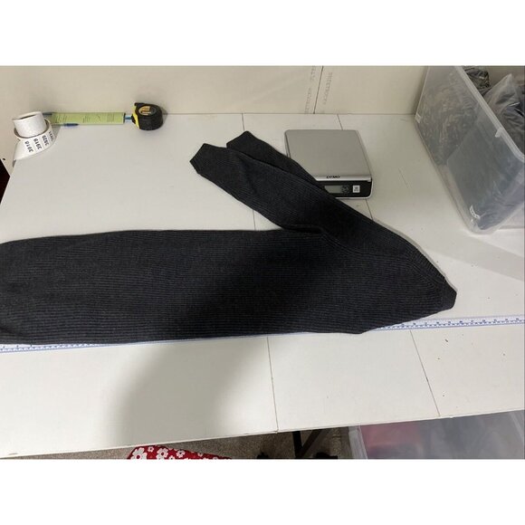 Aritzia Babaton Italian Merino Wool Grey Long Length Sweater Womens Size L - Picture 11 of 12